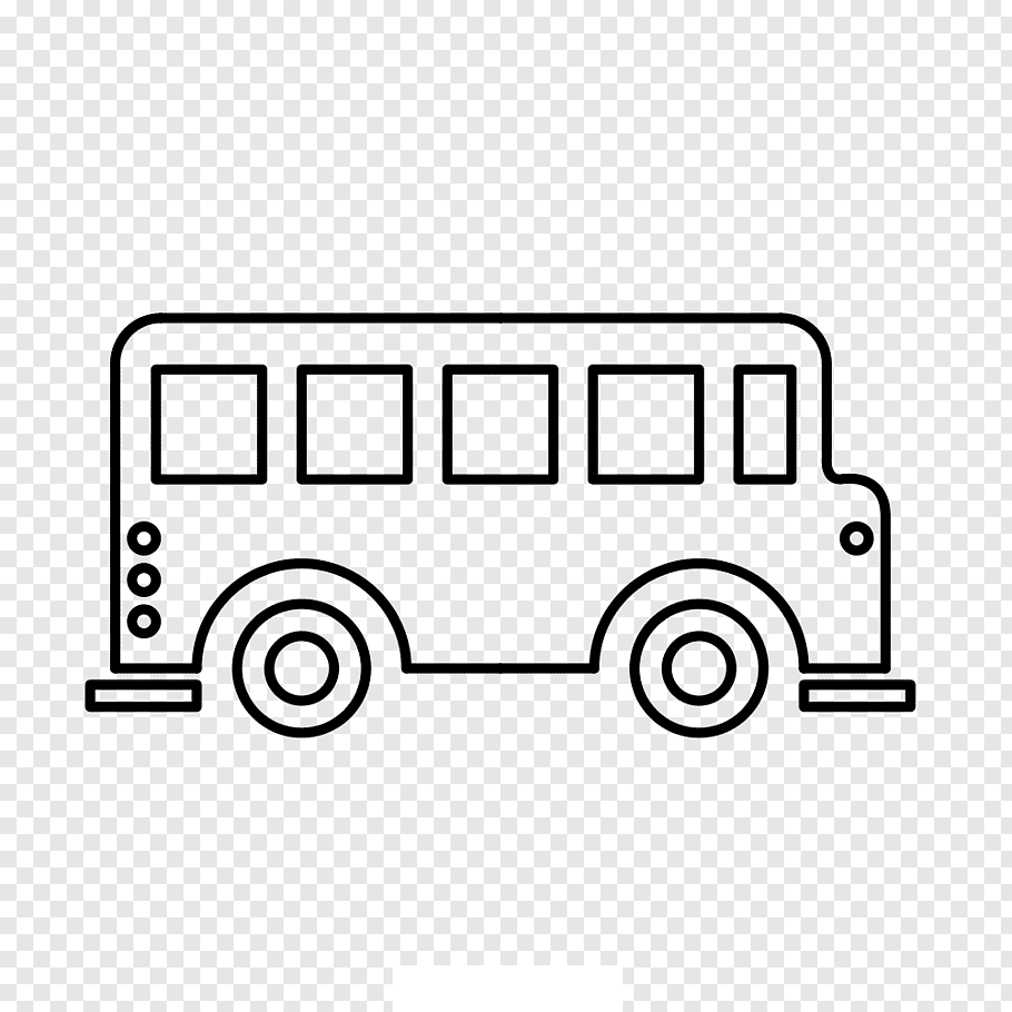 Tổng hợp các bức tranh tô màu xe buýt cho bé