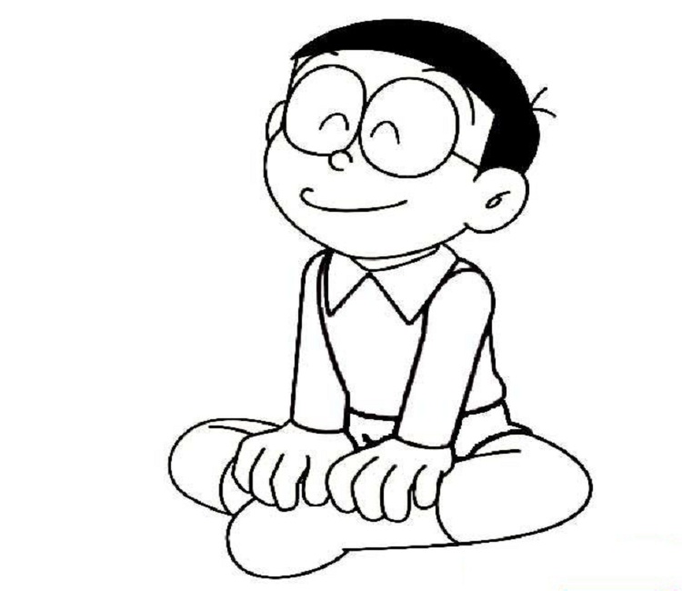 Tổng hợp tranh tô màu Nobita đẹp nhất