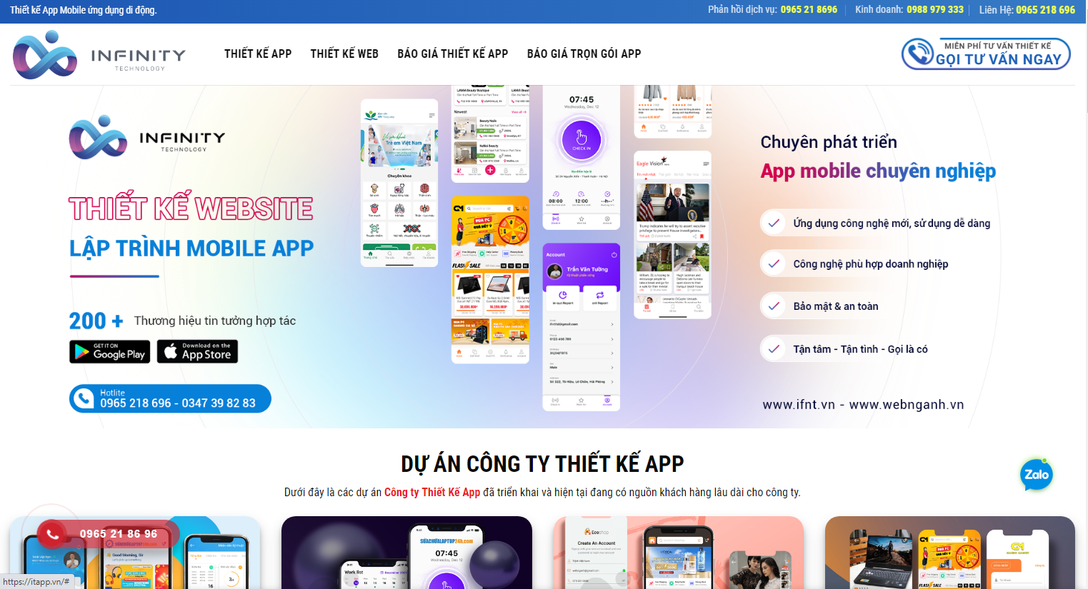 Itapp.vn là đơn vị tiên phong trong lĩnh vực thiết kế App