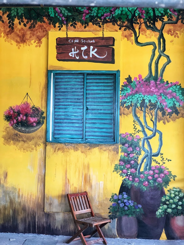 vẽ tranh tường cho quán cafe