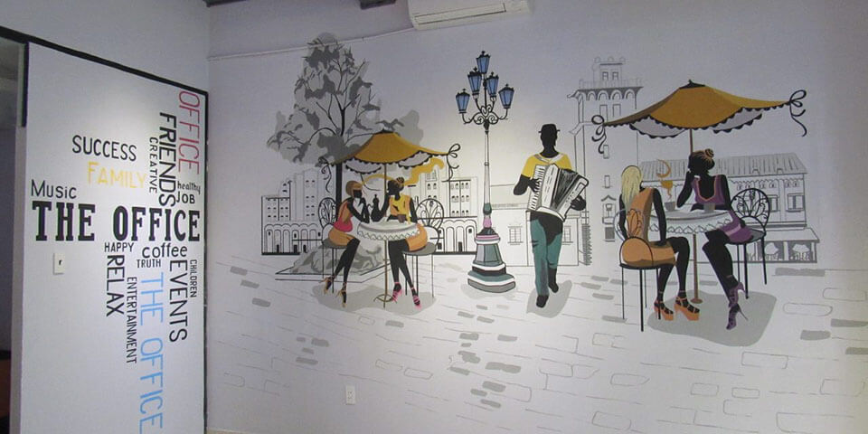 Vẽ tranh tường cho quán cafe mang hiệu quả thẩm mỹ và kinh tế cao cho quán 