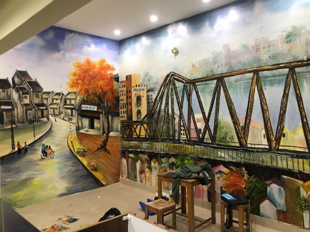 Vẽ tranh tường quán trà sữa mang đến cho quán bạn không gian thật độc đáo – lạ – thu hút khách 