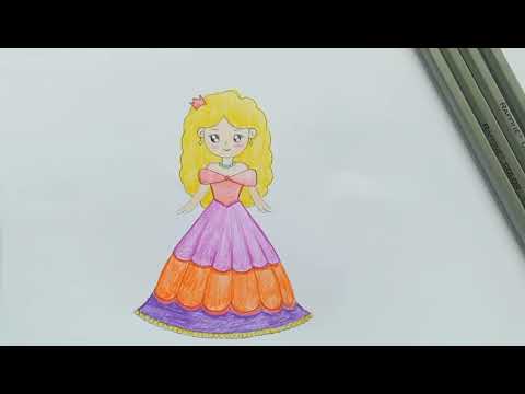 3] Tô màu công chúa xinh đẹp | Draw Cute Princess | Kể Chuyện cho bé | tô màu công chúa chibi | Hướng dẫn vẽ tranh đẹp nhất - Việt Nam Brand