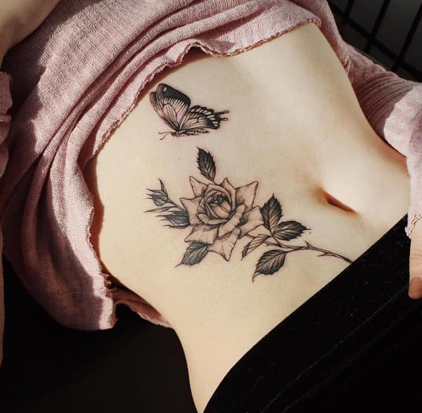 Hình Xăm Ở Bụng Đẹp ❤️ Mẫu Tattoo Xăm Bụng Nam Nữ - Pet Yêu