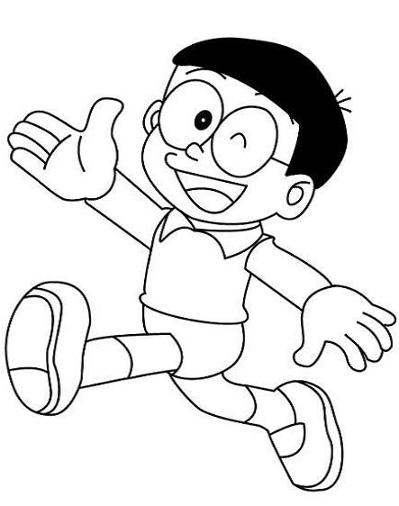 60 Tranh Tô Màu Nobita Siêu Đáng Yêu & Ngộ Nghĩnh Cho Bé