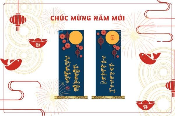 Câu đối Tết thể hiện hy vọng về một năm mới bình an